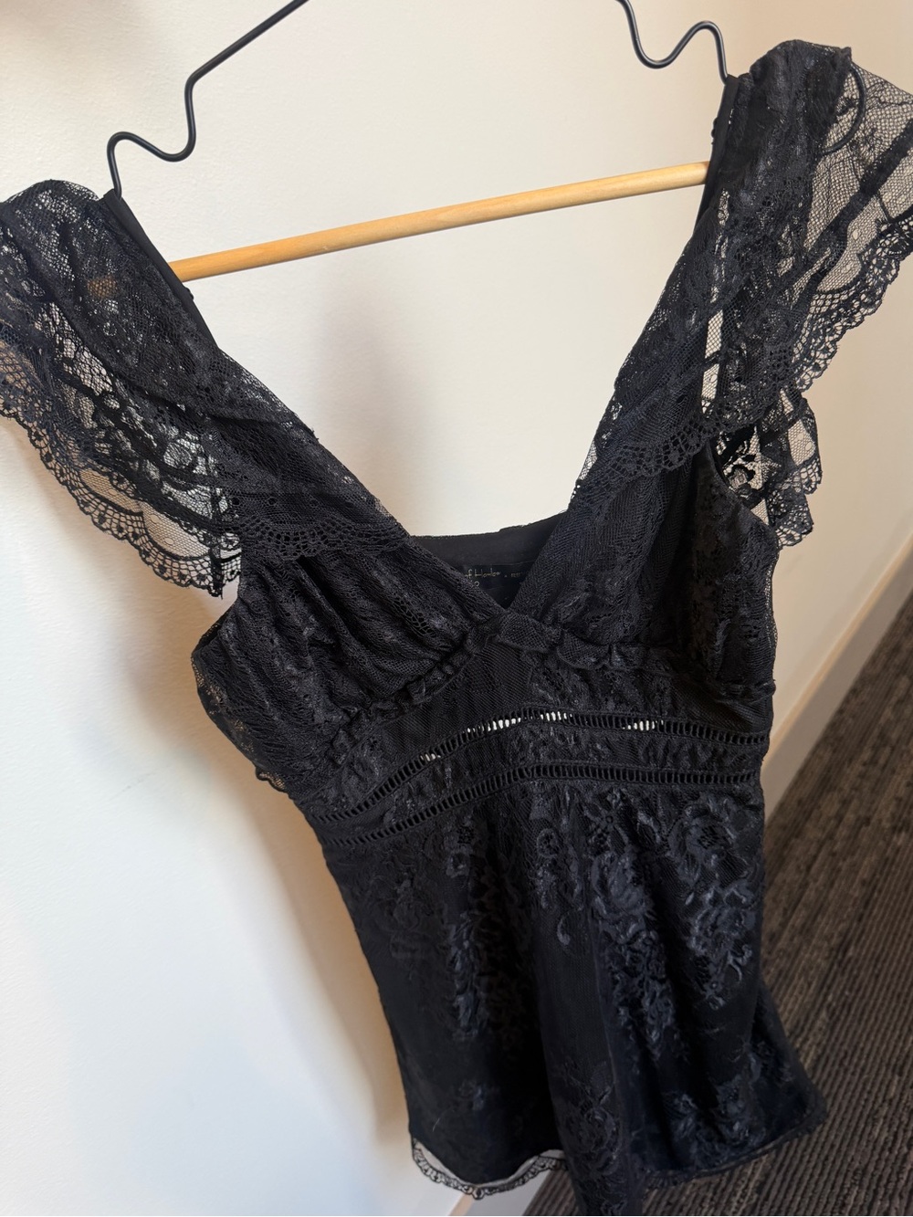House of Harlow 1960 x REVOLVE Black Lace Babydoll Dress 🖤